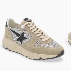 Golden goose glitter running soles